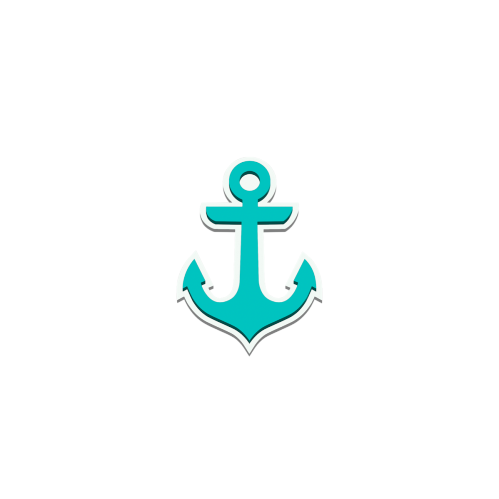 Bogg Bit - Turquoise Anchor