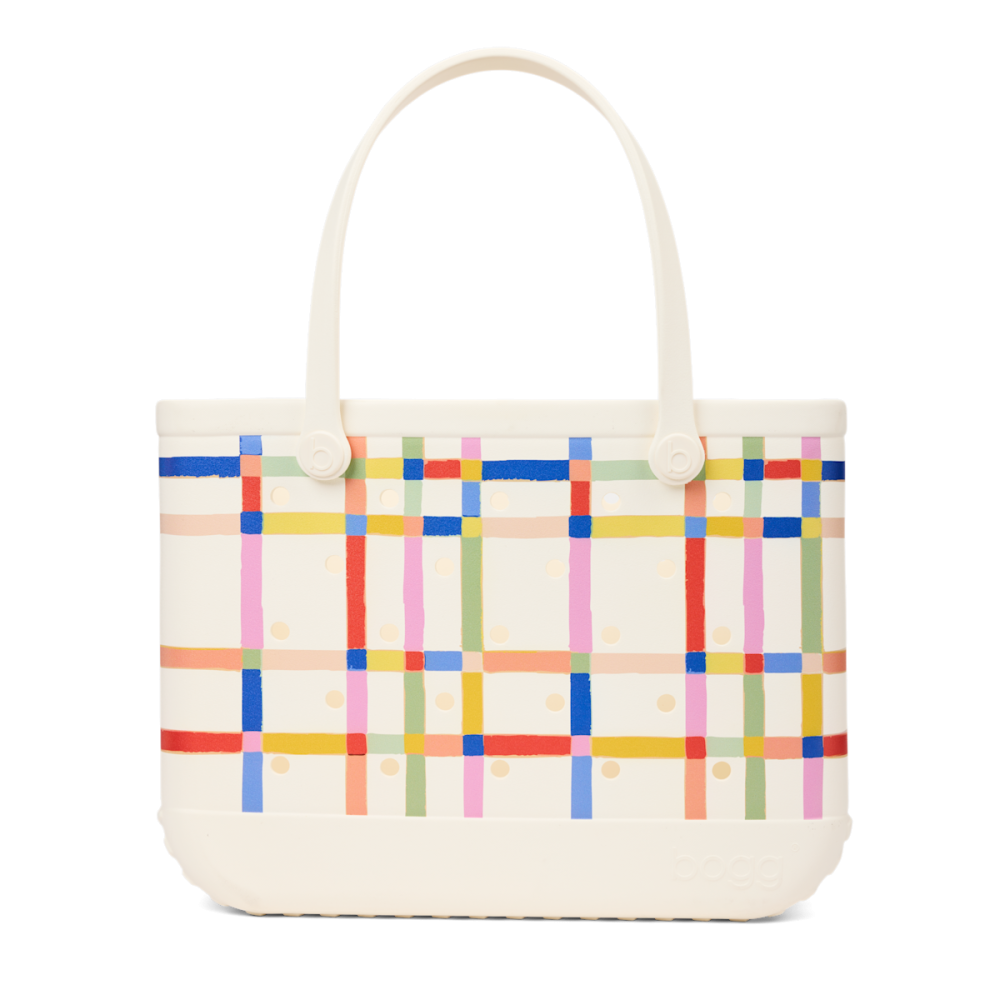 Original Bogg Bag - Red. White and Plaid